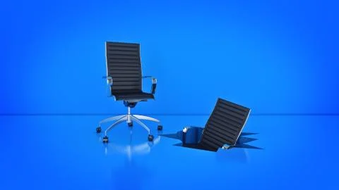 Office chair concept . 3d rendering Stock Illustration