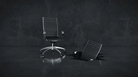 Office chair concept . 3d rendering Stock Illustration