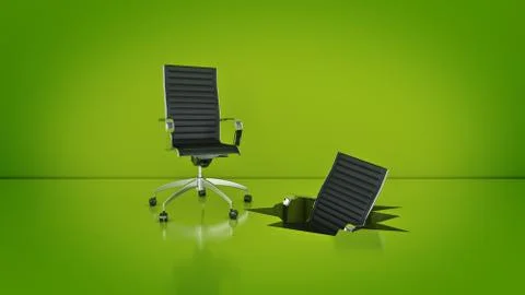 Office chair concept . 3d rendering Stock Illustration