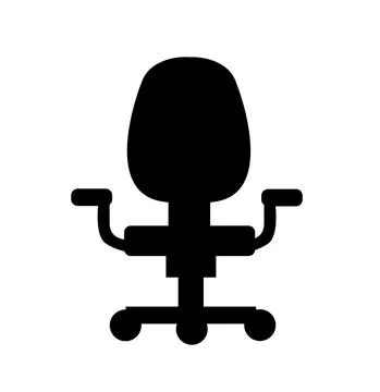 Office chair design Vector icon Stock Illustration