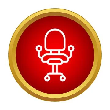 Office chair icon representing work business and corporate setting Stock Illustration