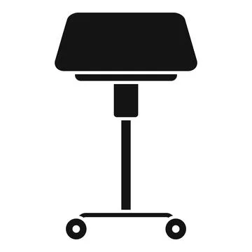 Office chair icon simple vector. Workspace sit Illustrazione stock