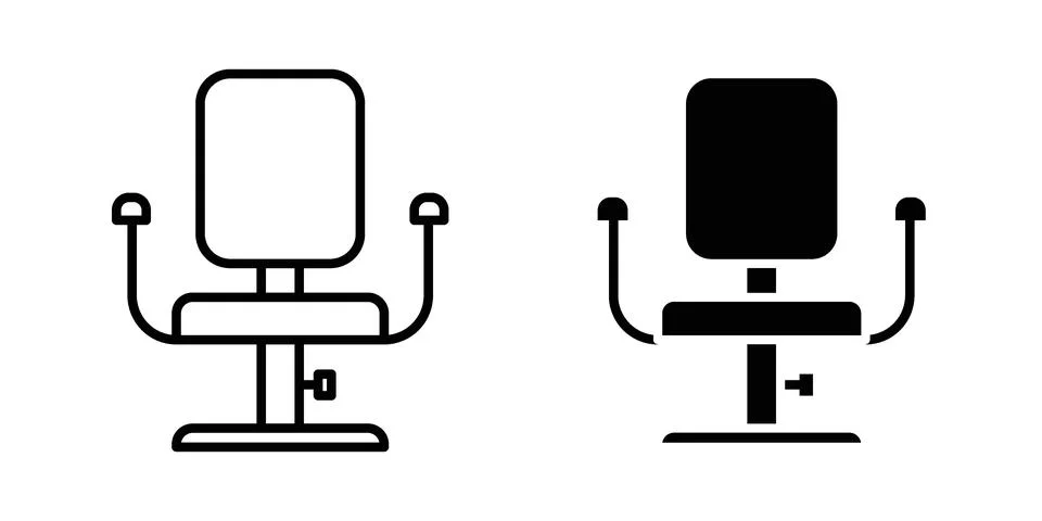 Office chair icon vector design illustrations Stock Illustration