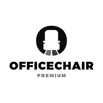 Office Chair Icon Vector Logo Template Illustration Design Stock Illustration
