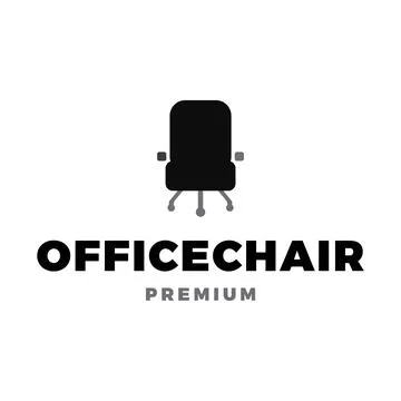 Office Chair Icon Vector Logo Template Illustration Design Stock Illustration