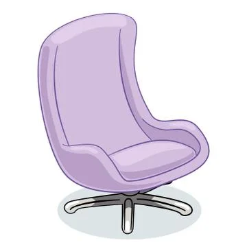 Office chair isolate on white background. Vector Illustration Stock Illustration