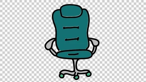 office chair line drawing illustration Stock Video Pond5