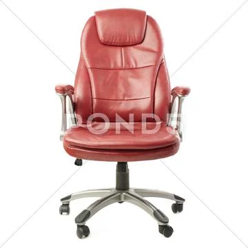 Office chair over isolated white background Stock Photos