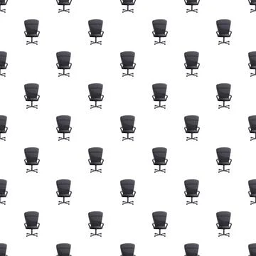 Office chair pattern creating seamless business background design Stock Illustration