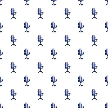 Office chair pattern creating seamless background texture Stock Illustration