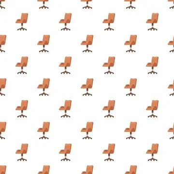 Office chair seamless pattern for modern work backgrounds Stock Illustration