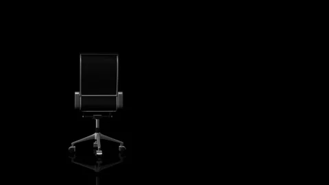 Office Chair turns on itself Stock Footage 243722733
