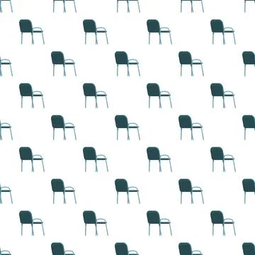 Office chair uniform repeating pattern seamless illustration Stock Illustration