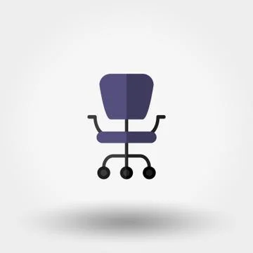 Office chair. Vector. Icon Stock Illustration