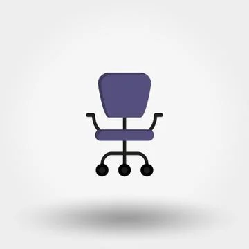 Office chair. Vector. Icon. Stock Illustration