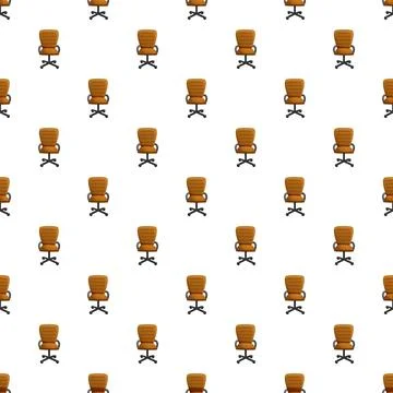 Office chairs forming a seamless pattern on white background Stock Illustration
