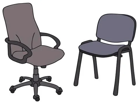 Office chairs Stock Illustration