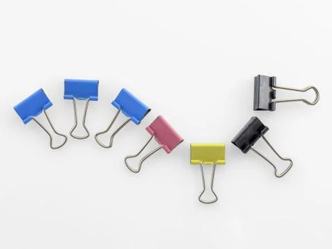 Office clamp snake Stock Photos