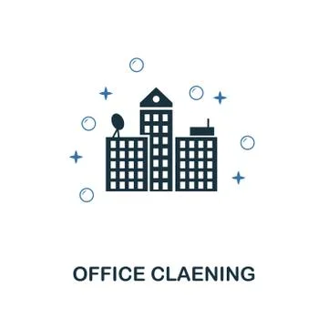 Office Cleaning icon. Creative two colors design from cleaning icons collection Stock Illustration