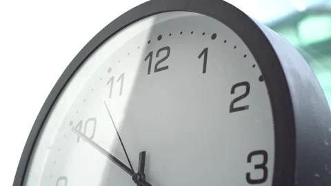 Office clock face Stock Footage 335987257