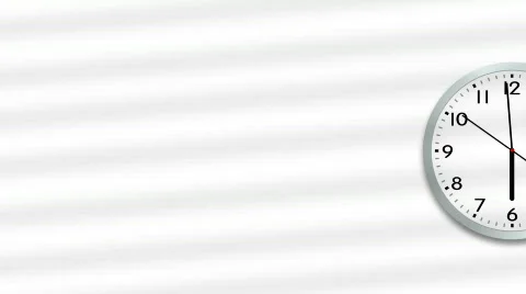 Office Clock Stock Footage 696614