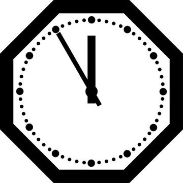 Office clock. Stock Illustration