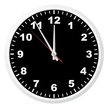 Office clock. Stock Illustration