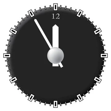 Office clock. techno style. Stock Illustration