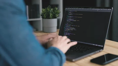 Office coding workplace Stock Footage 214325910
