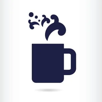Office coffee cup icon Stock Illustration