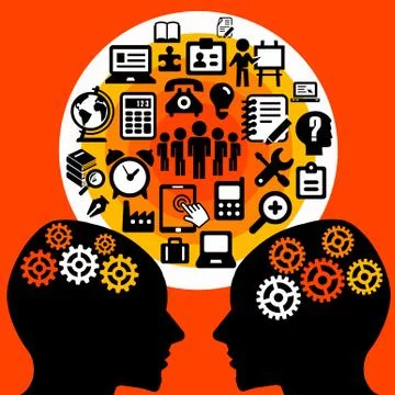 Office communication Stock Illustration