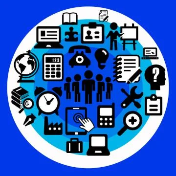 Office communication Stock Illustration