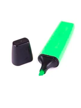 Office composition from a green marker Stock Photos