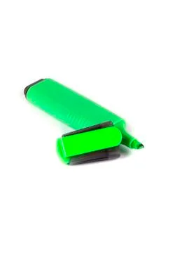Office composition from a green marker Stock Photos