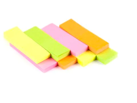 Office composition. self-adhesive notes Stock Photos