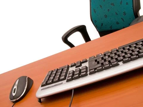 Office concept with computer elements. Foto stock