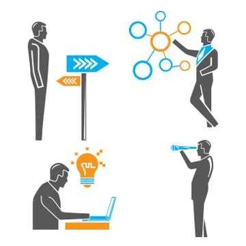 Office concept Illustrazione stock