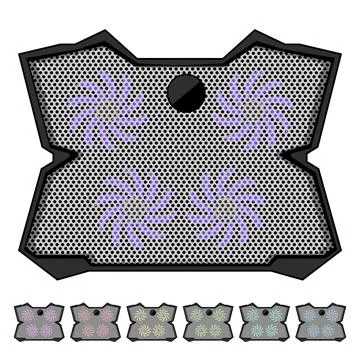 Office cooling pad cartoon vector graphic Illustrazione stock