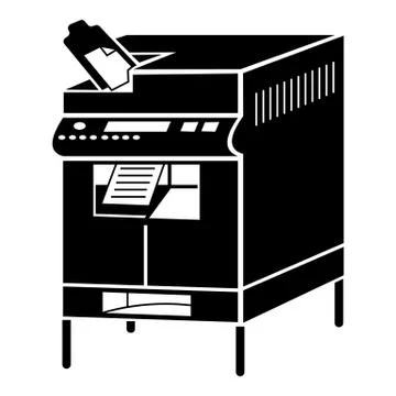 Office copier icon, simple style Stock Illustration