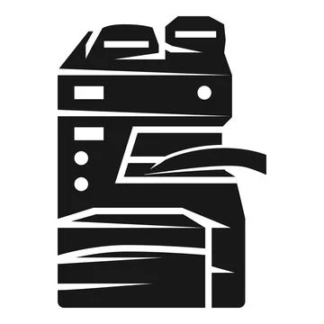Office copier icon, simple style Stock Illustration
