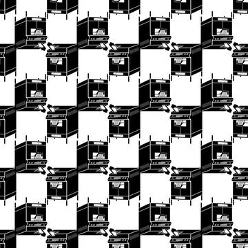 Office copier pattern seamless vector 스톡 일러스트