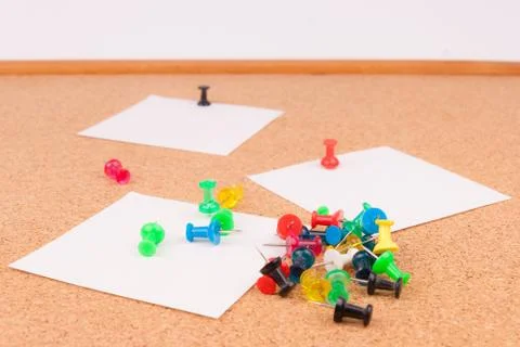 Office Cork Board for notes Foto stock