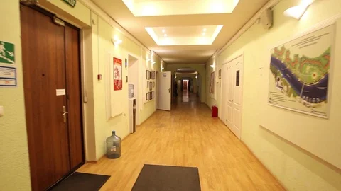 Office corridor, the building Stock Footage 88437721