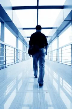 Office of the corridor Stock Photos