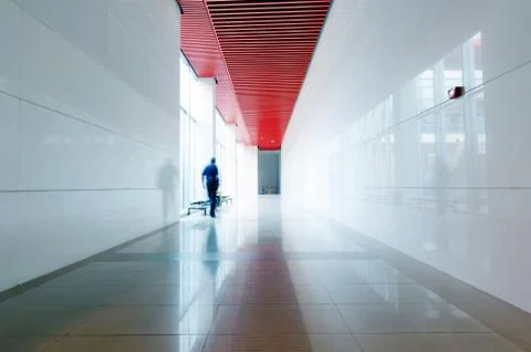 Office of the corridor Stock Photos