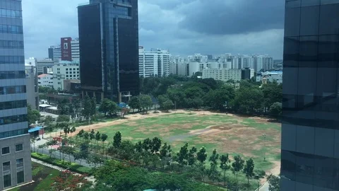 Office cricket ground Stock Footage 76688282