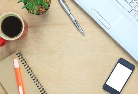 Office desk background. Stock Photos