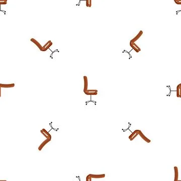 Office desk chair pattern seamless vector 스톡 일러스트