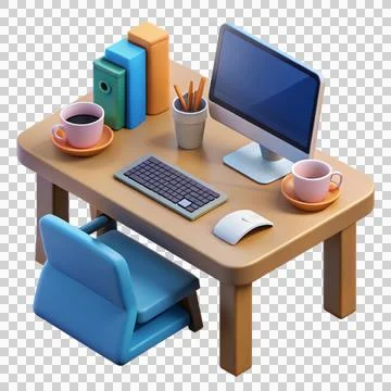 Office-desk-with-computer - notebooks - and-coffee-c (1) Stock Photos