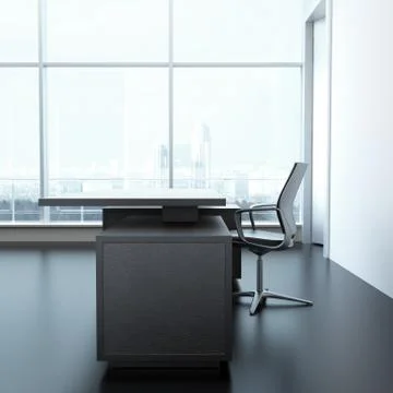 Office desk in interior Illustrazione stock